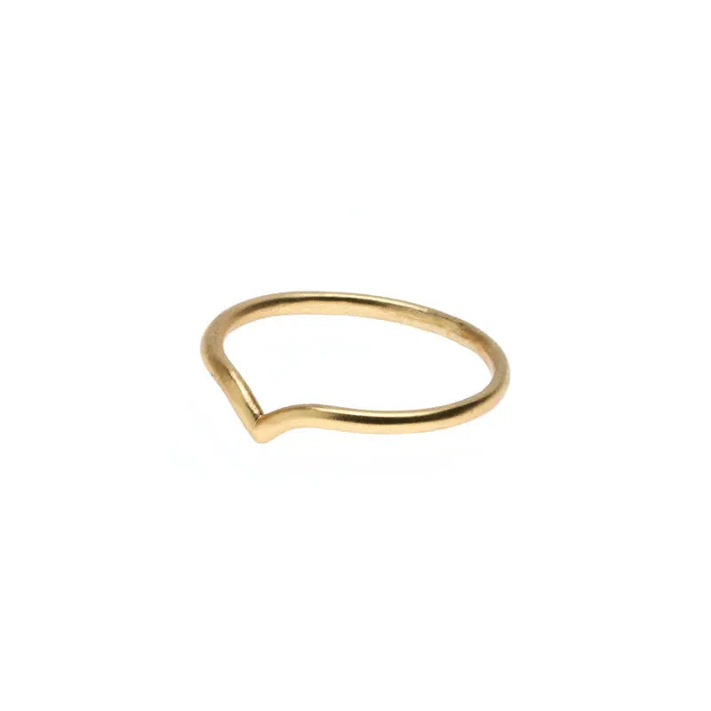 Big Chevron Ring Gold