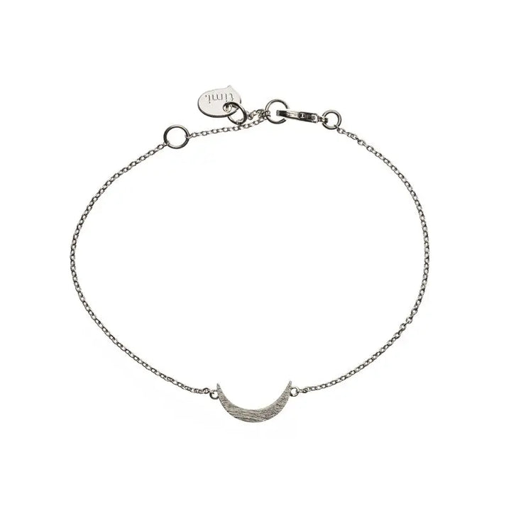 Crescent Moon Bracelet Silver