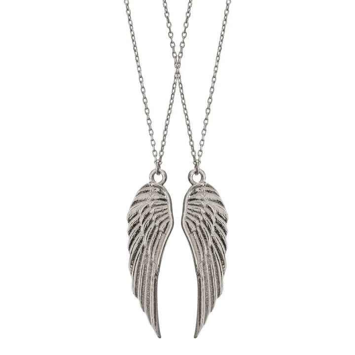 Wings Friendship Necklace Silver