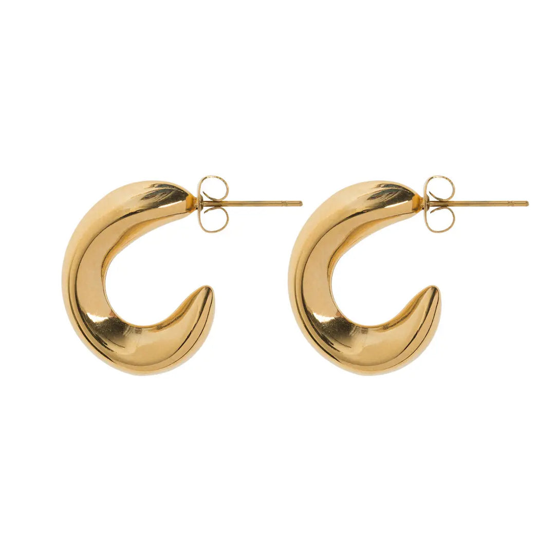 Chunky Hoop Earrings | Stainless Steel