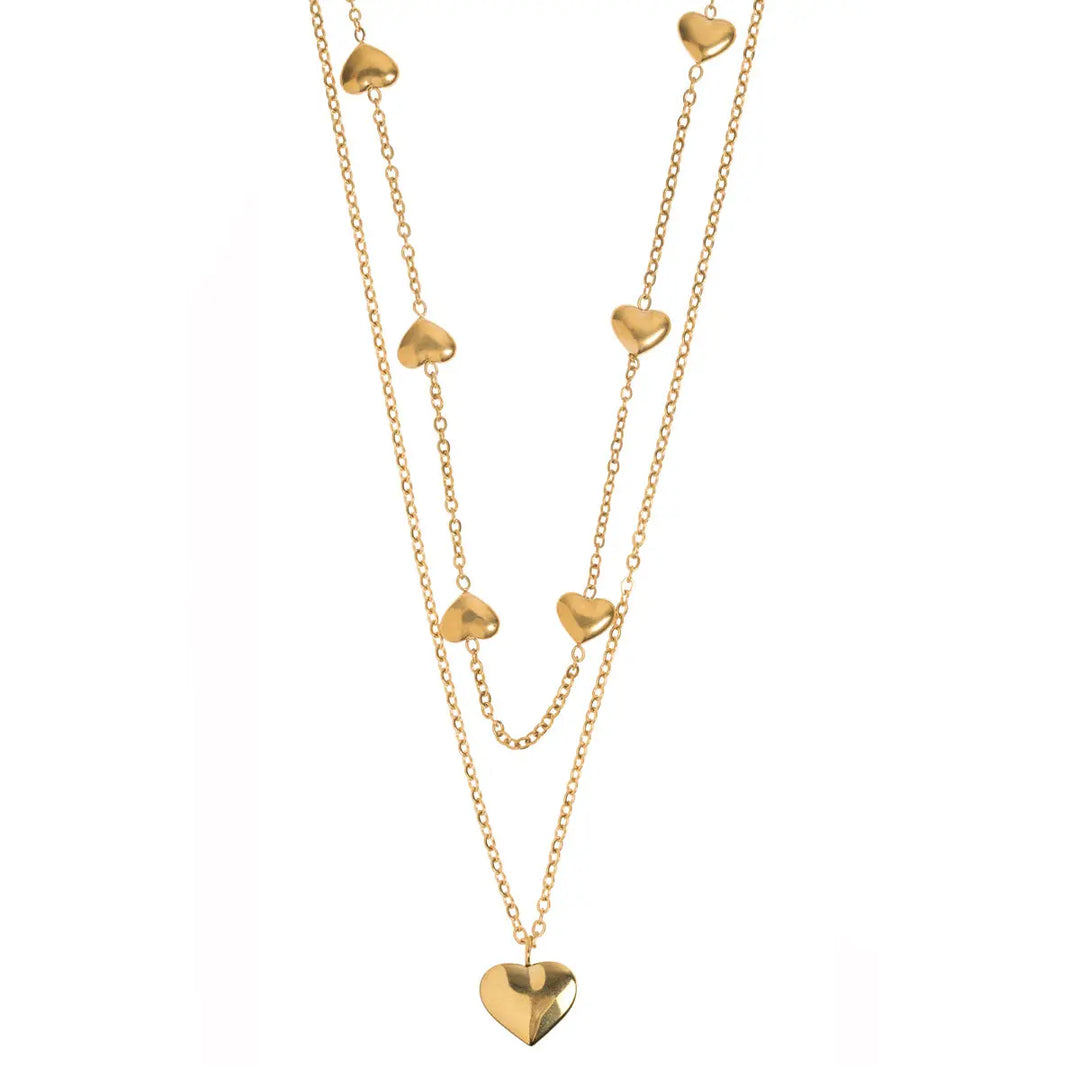Double Snake Chains Necklace | Stainless Steel